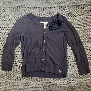 Abercrombie & Fitch Navy Blue Cardigan L
